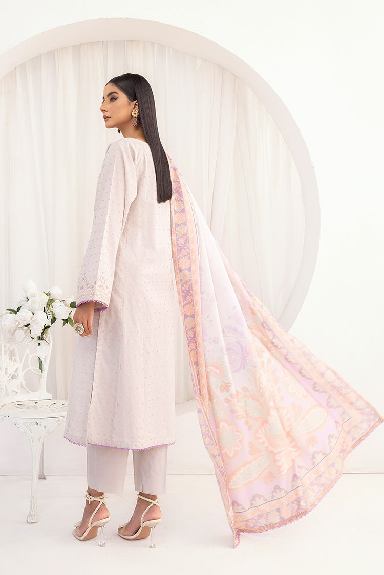 3-PC Stitched Embroidered Suit