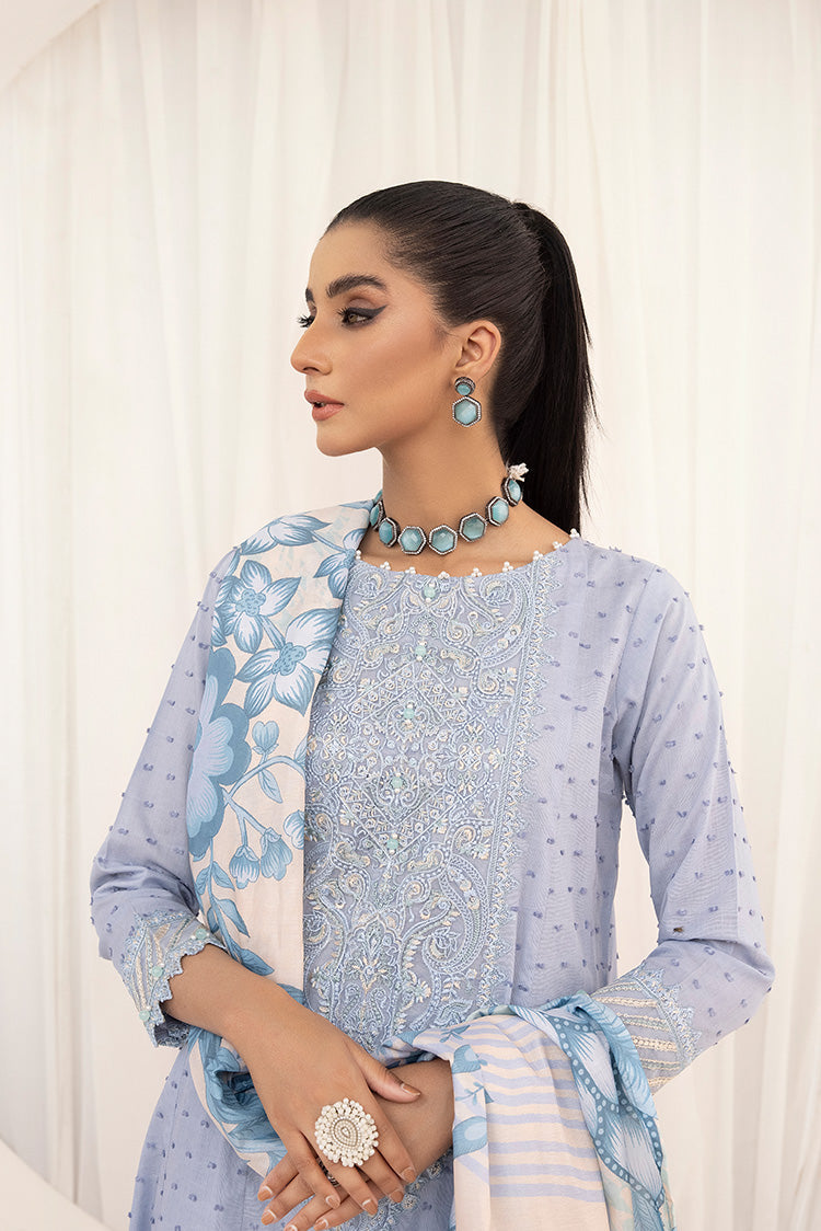 3-PC Stitched Embroidered Suit