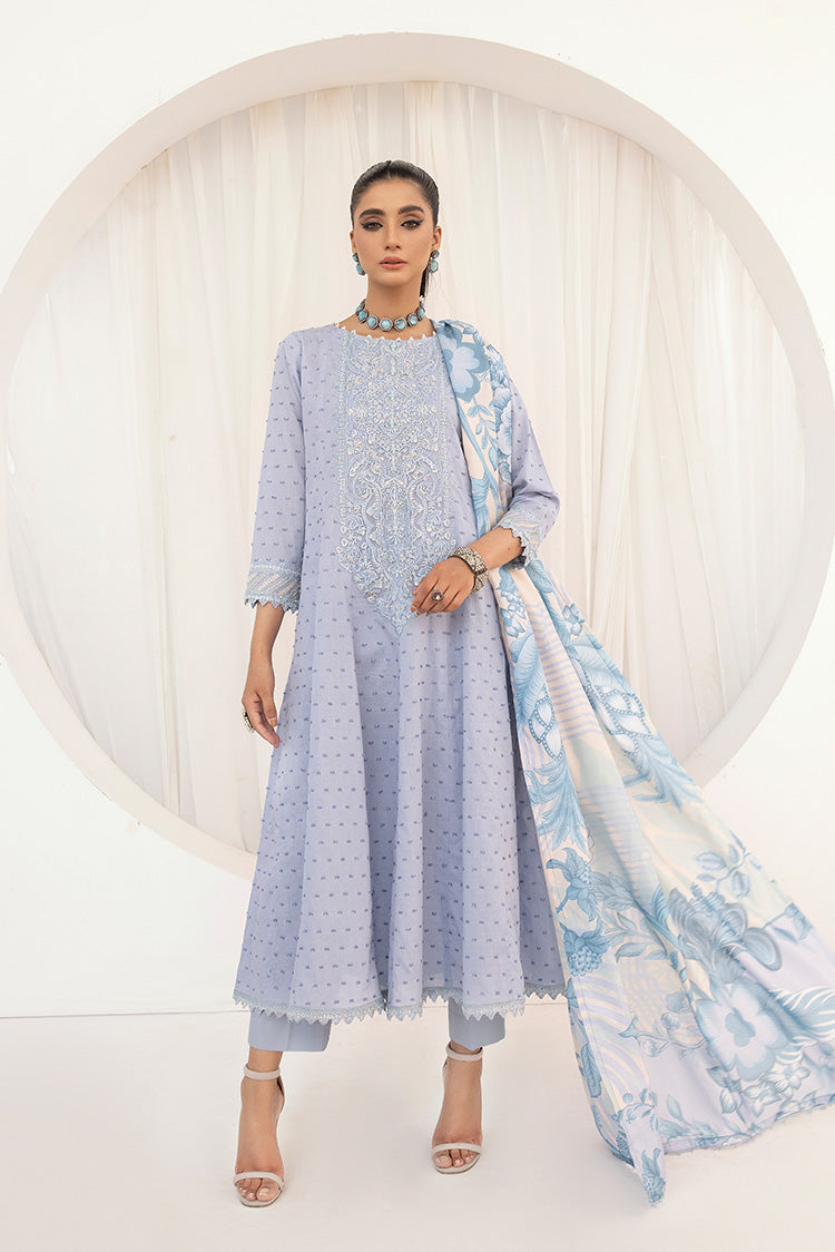 3-PC Stitched Embroidered Suit