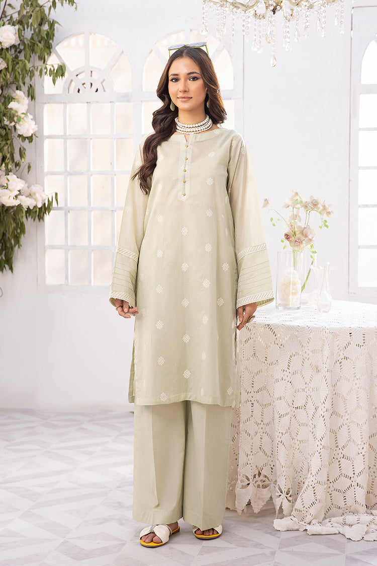 2-PC Stitched Embroidered Lawn Suit