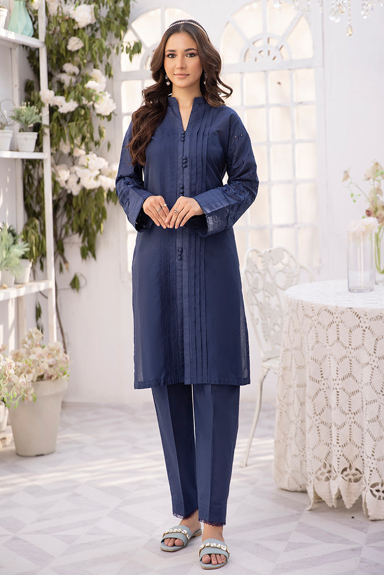 2-PC Stitched Embroidered Lawn Suit