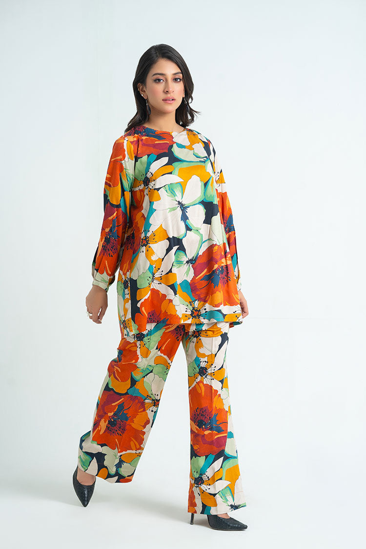 2-PC Stitched Printed Marina Suit