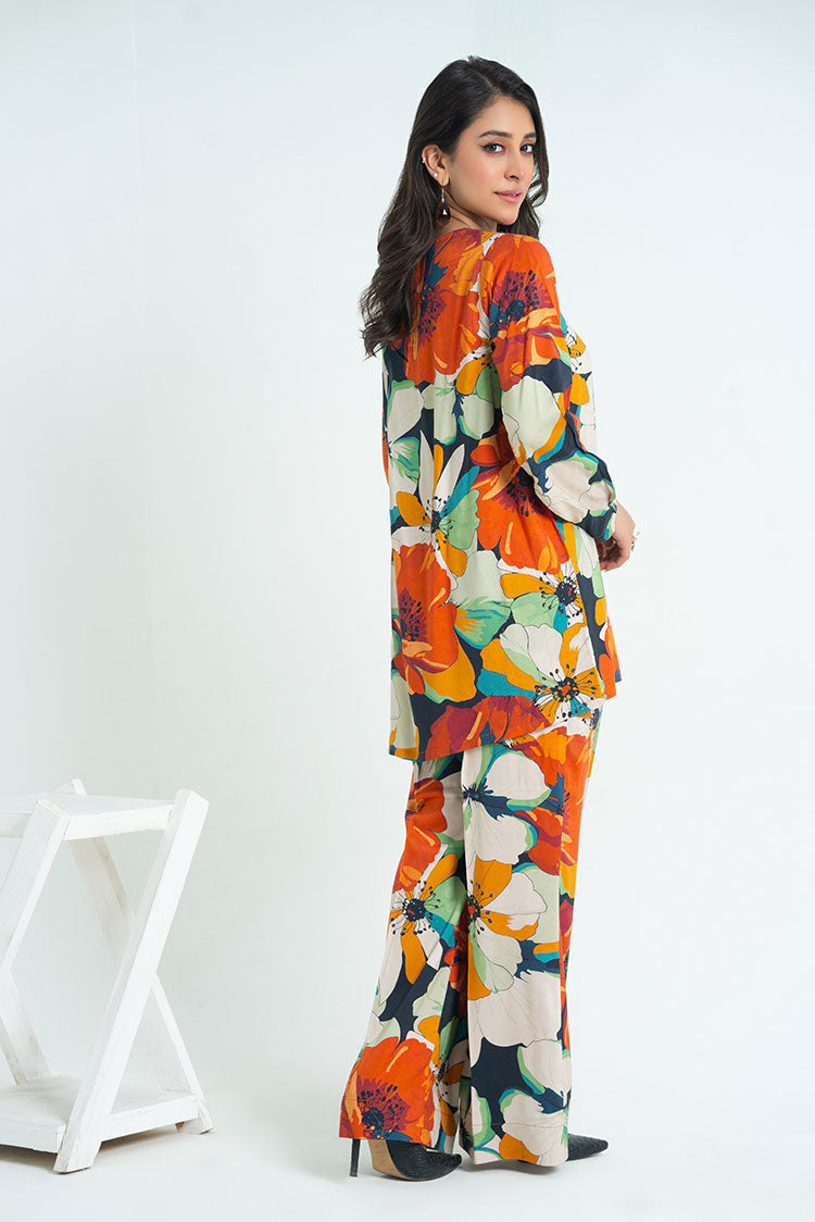 2-PC Stitched Printed Marina Suit