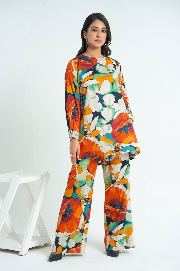 2-PC Stitched Printed Marina Suit