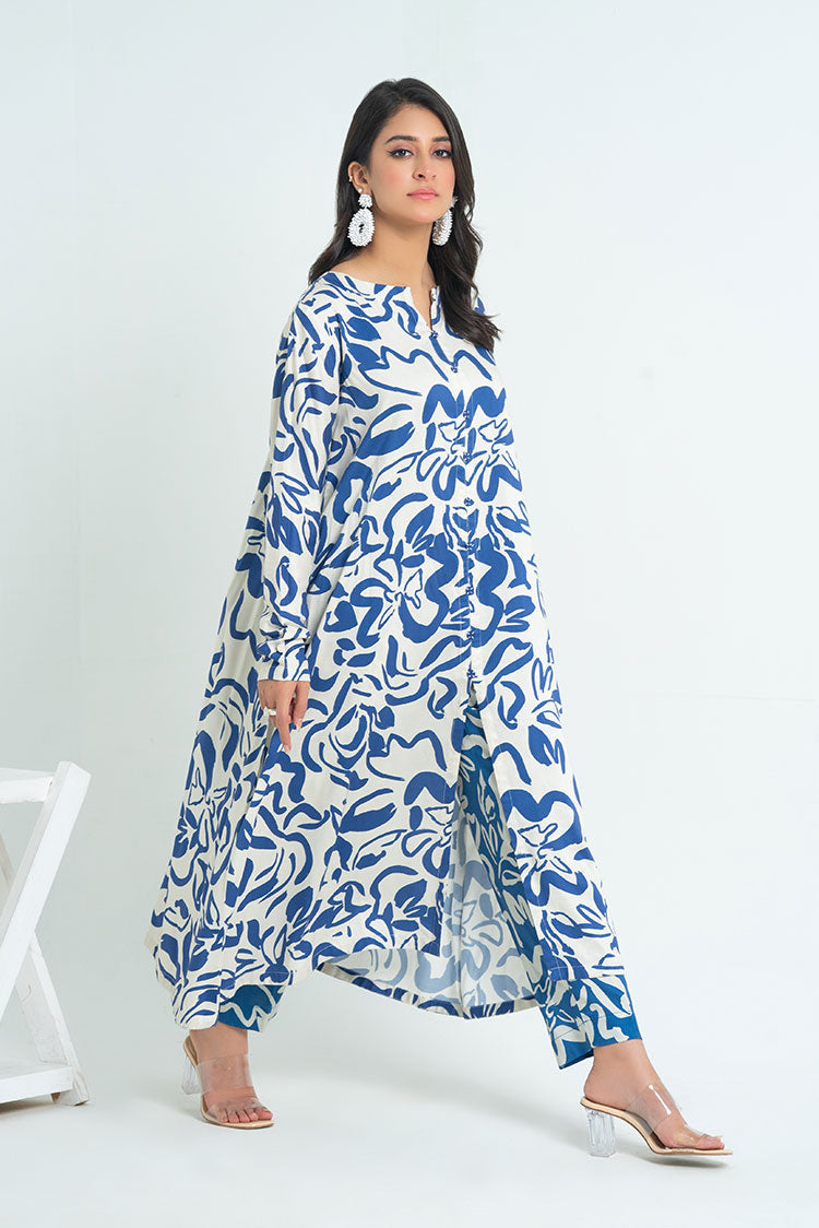 2-PC Stitched Printed Marina Suit