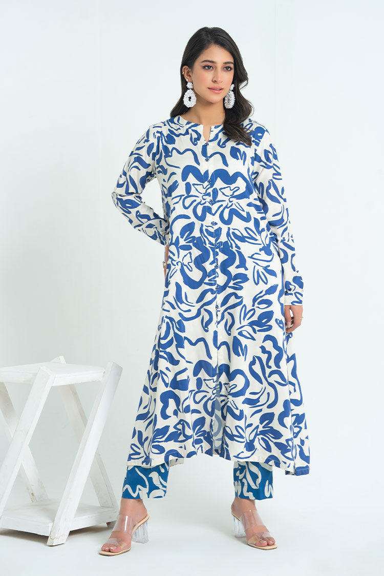 2-PC Stitched Printed Marina Suit