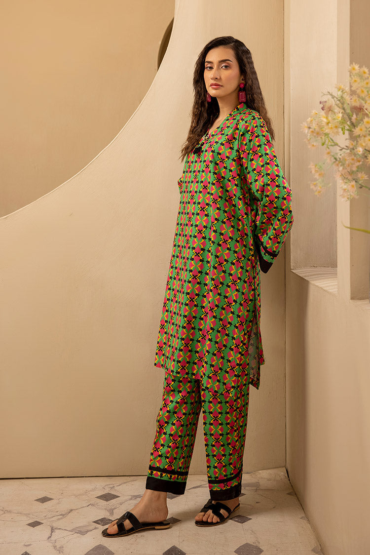 2-PC Stitched Printed Marina Suit