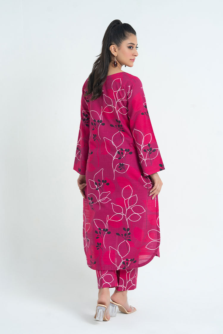 2-PC Stitched Printed Khaddar Suit