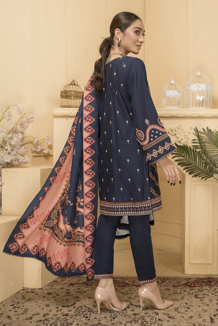 3-PC Stitched Khaddar Suit