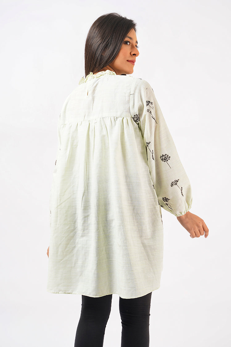 Embroidered Cambric Cotton Top