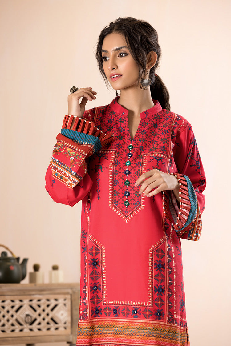 1-PC Unstitched Slub Khaddar Kurti