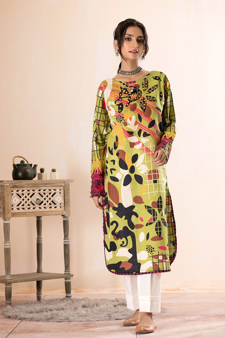 1-PC Unstitched Slub Khaddar Kurti