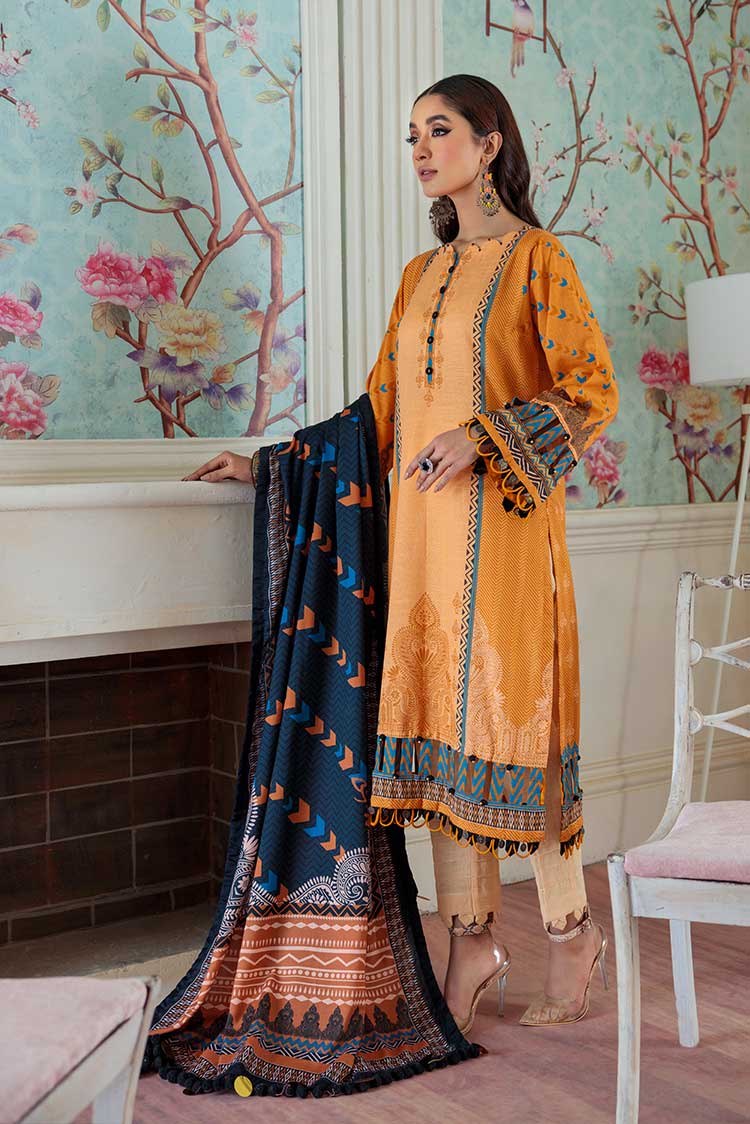 3-PC Wool Shawl Khaddar Suit