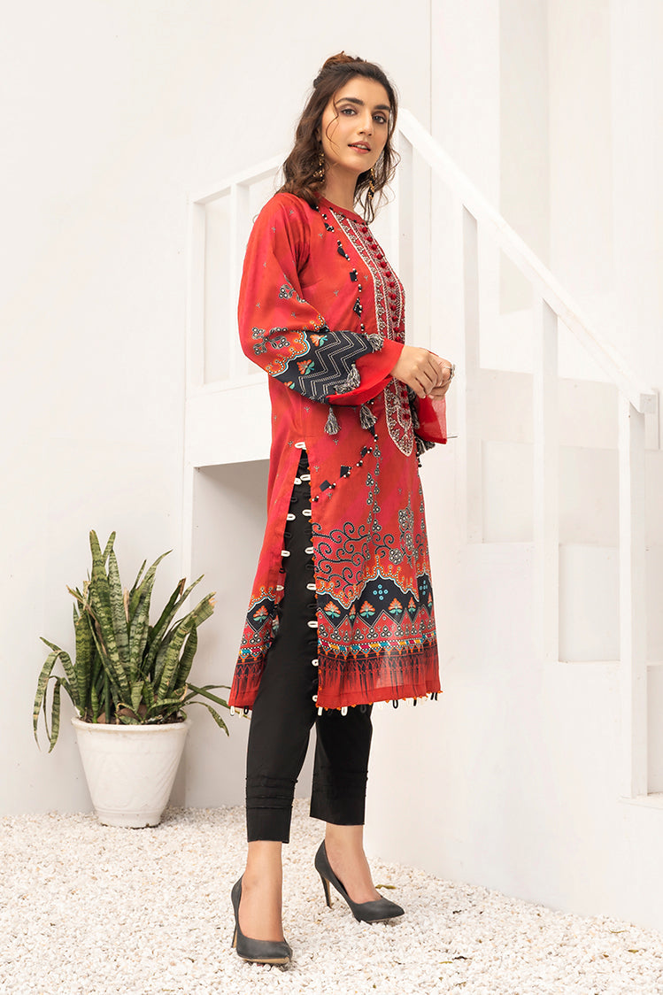 1-PC Unstitched Jacquard Kurti