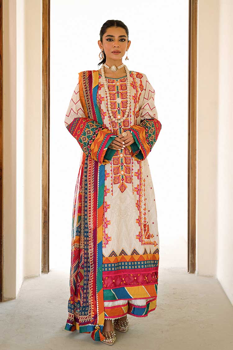 3-PC Unstitched Digital Printed Lawn Suit