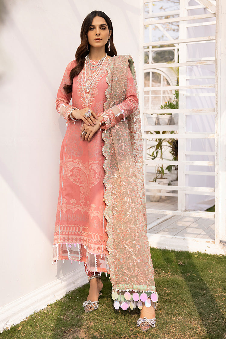 Shop 3-PC Unstitched Digital Printed Jacquard Suit Online Now