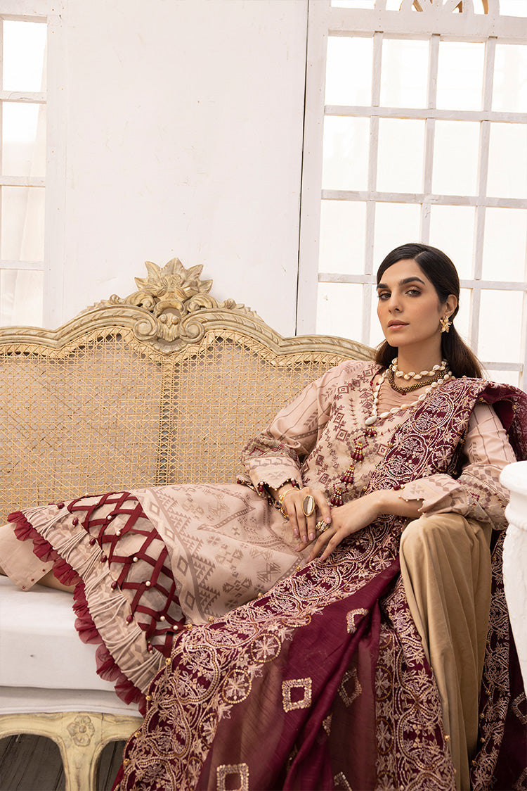 Shop 3-PC Unstitched Digital Printed Jacquard Suit Online Now