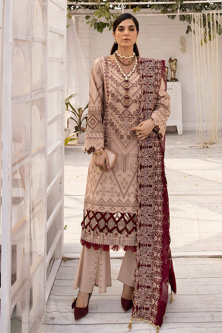 Shop 3-PC Unstitched Digital Printed Jacquard Suit Online Now