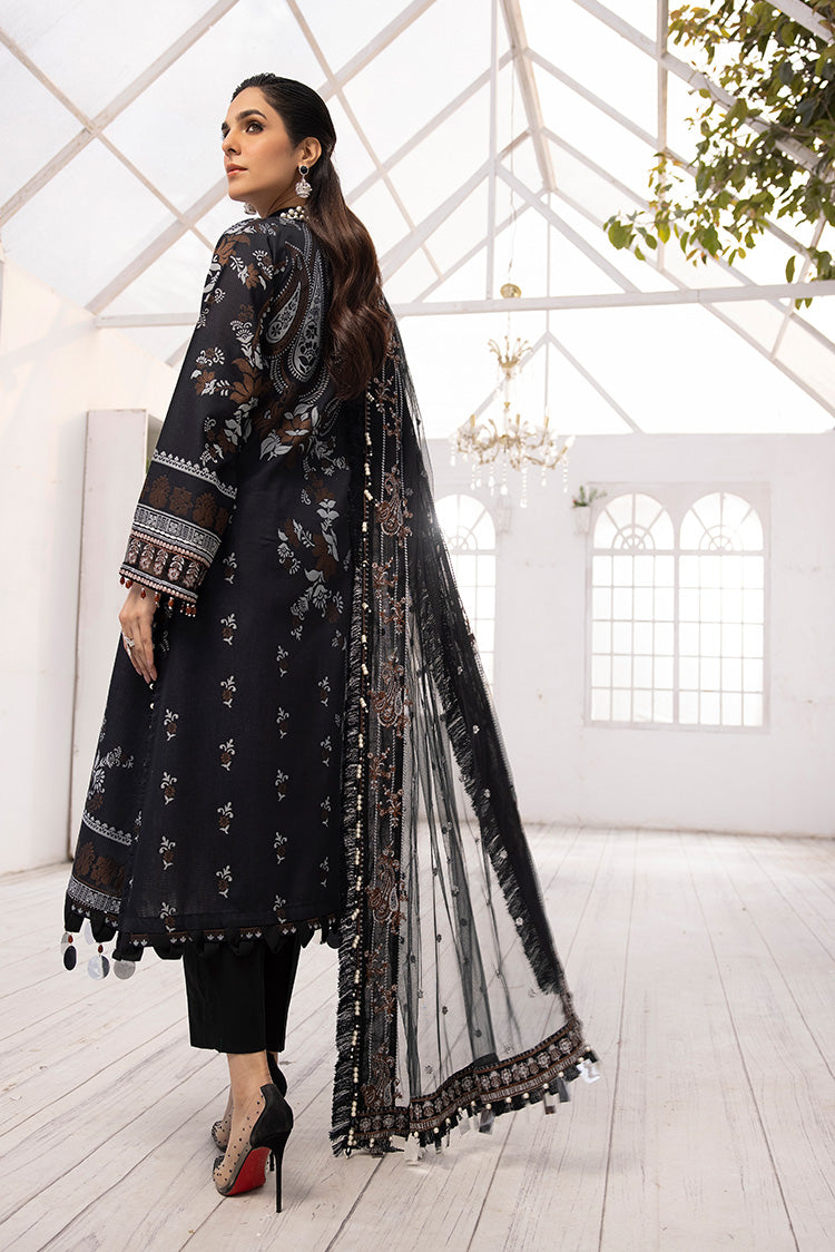 3-PC Unstitched Digital Printed Jacquard Suit