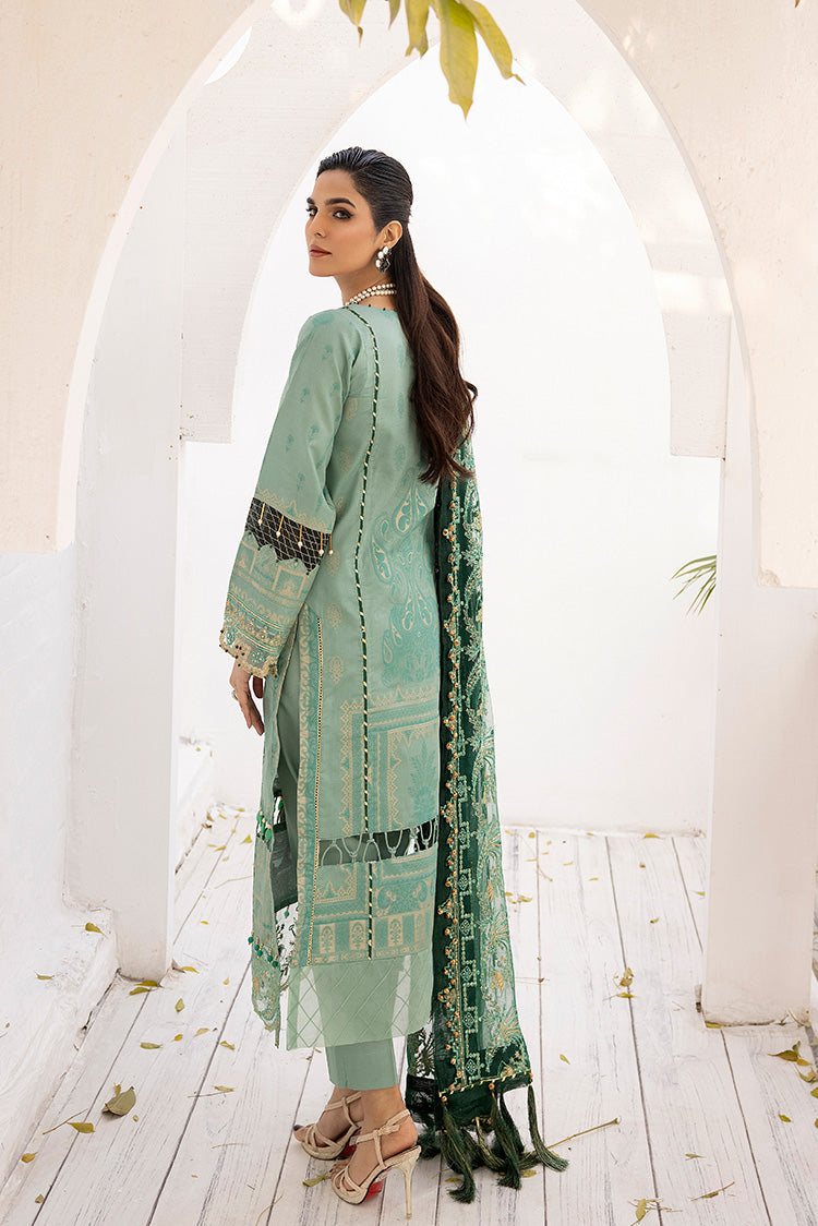 3-PC Unstitched Digital Printed Jacquard Suit