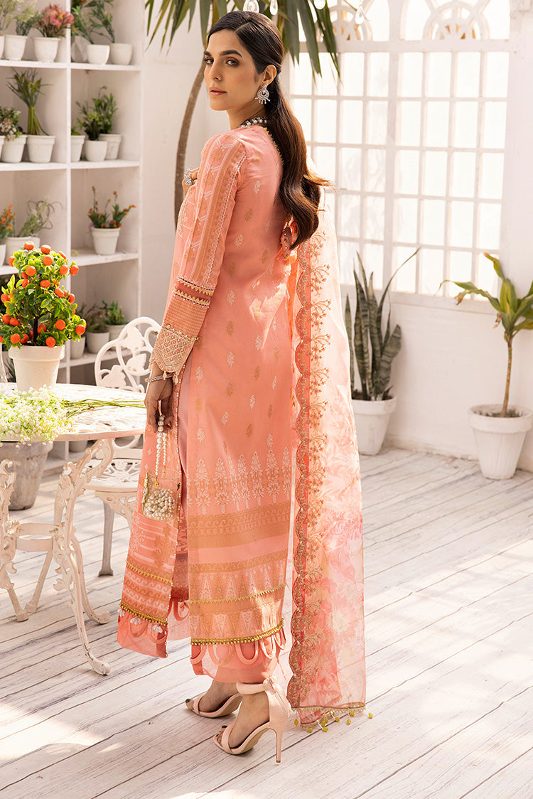 3-PC Unstitched Digital Printed Jacquard Suit