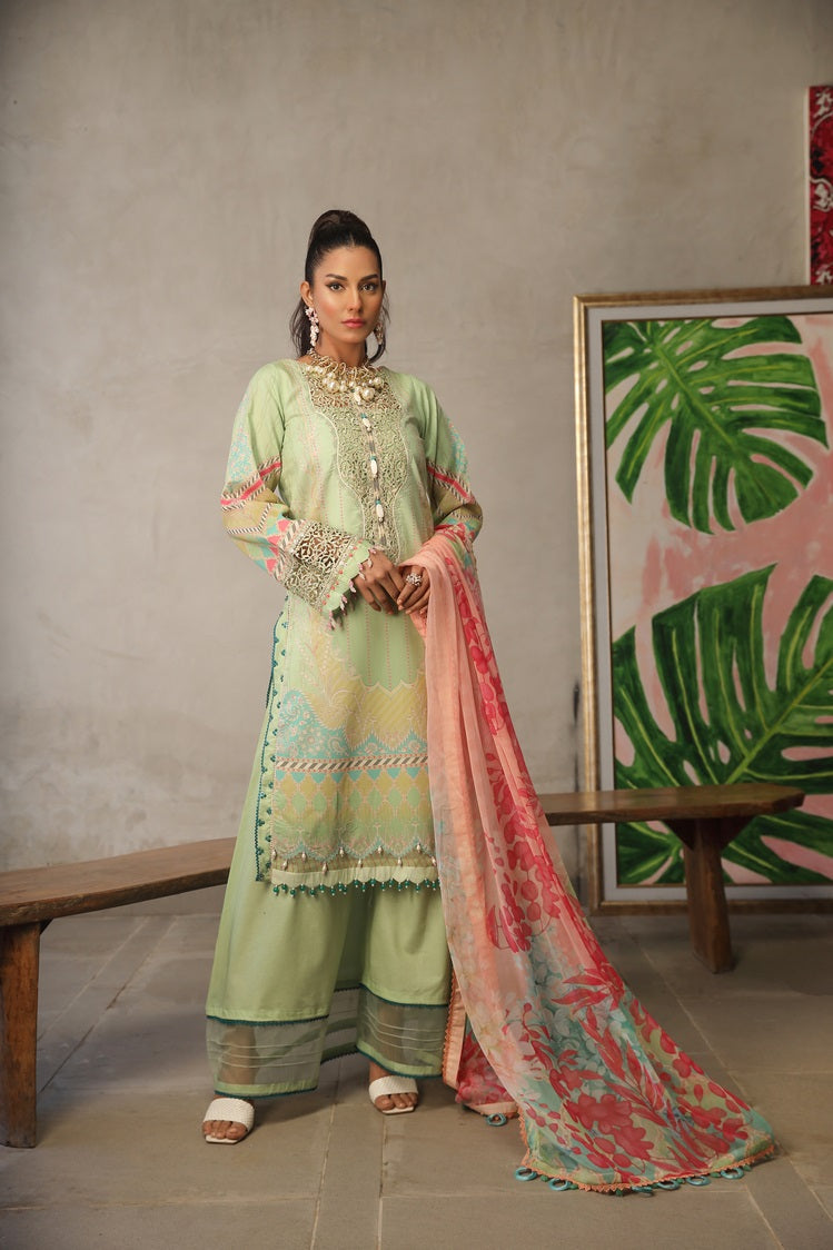 3-PC Unstitched Digital Printed Lawn Suit