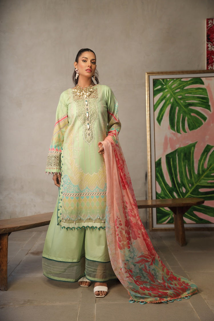 3-PC Unstitched Digital Printed Lawn Suit