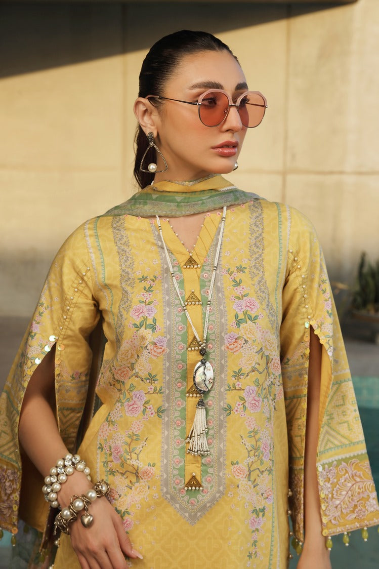 3-PC Unstitched Digital Printed Lawn Suit