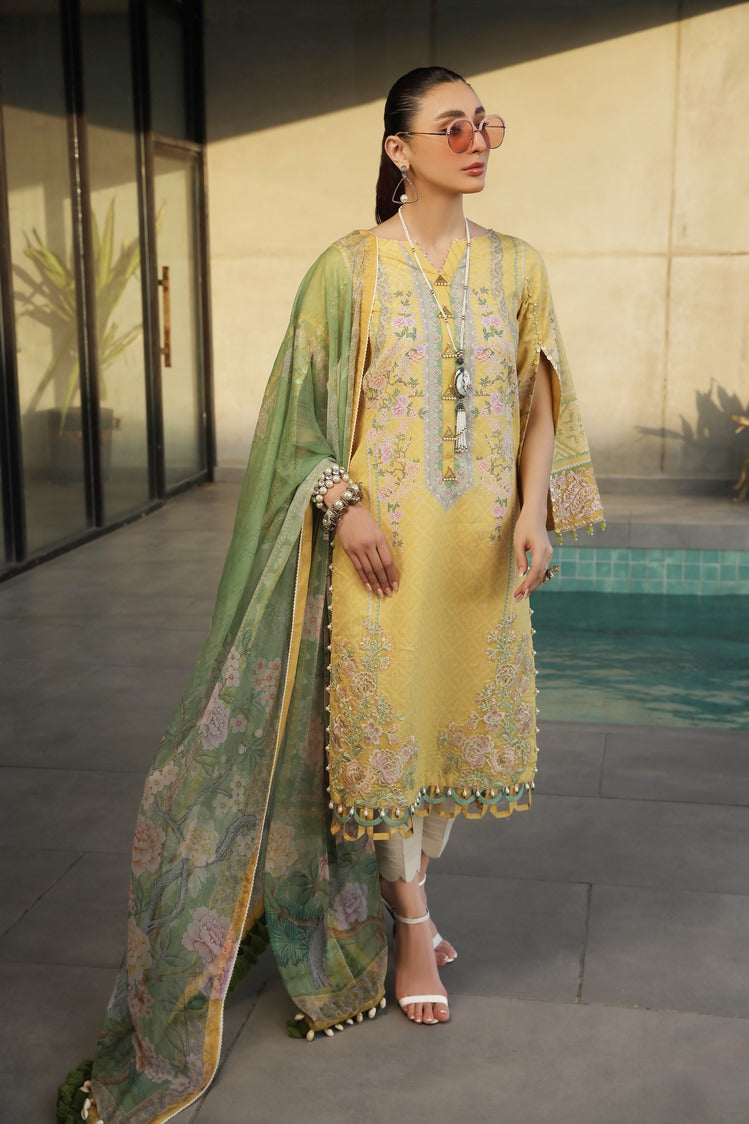 3-PC Unstitched Digital Printed Lawn Suit