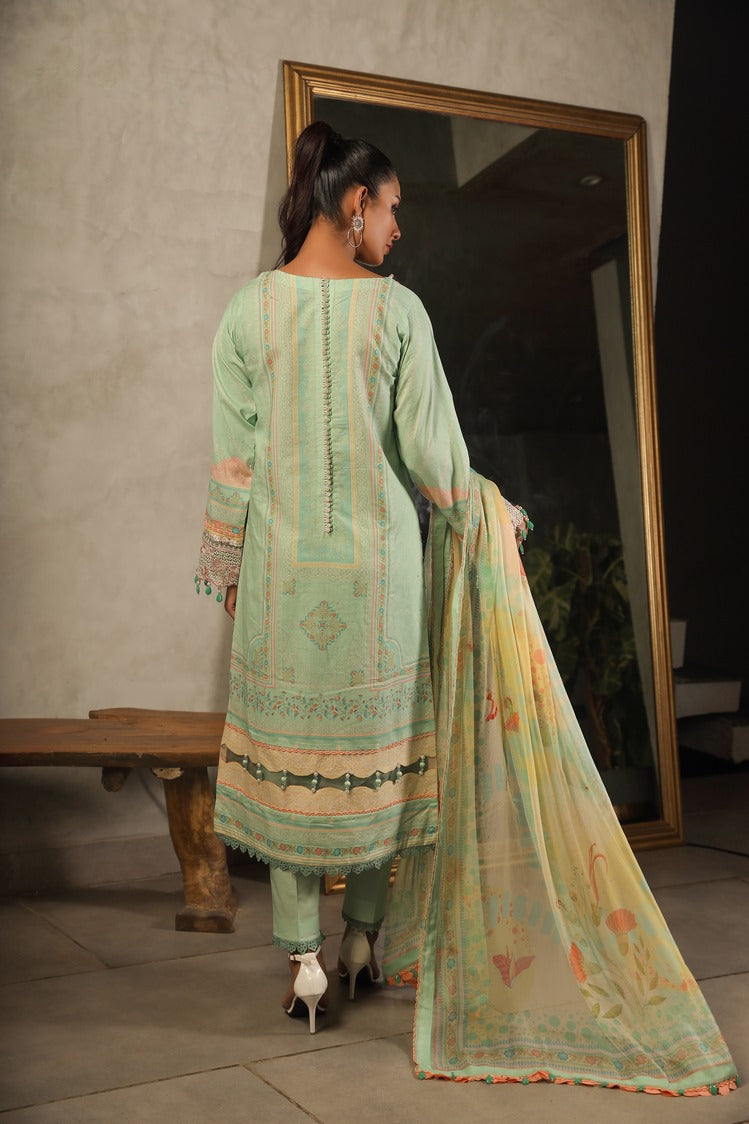 3-PC Unstitched Digital Printed Lawn Suit