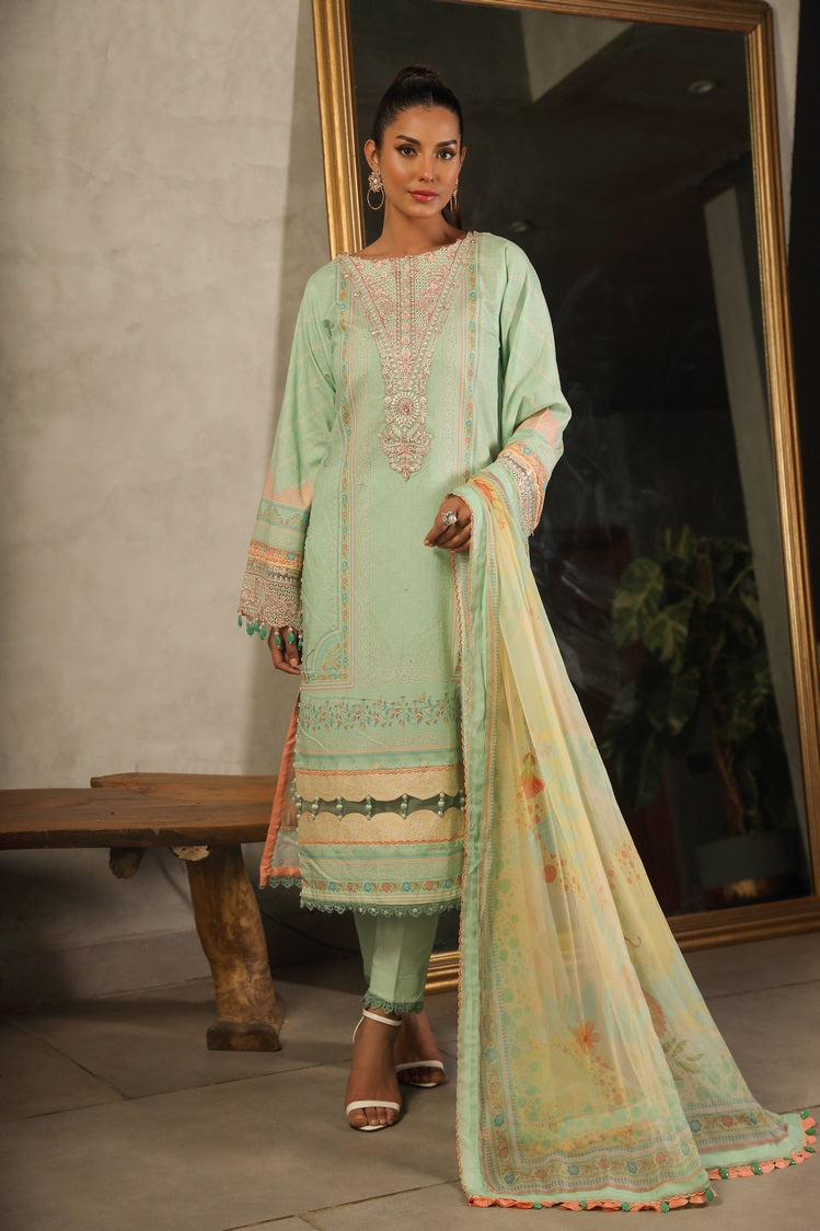 3-PC Unstitched Digital Printed Lawn Suit