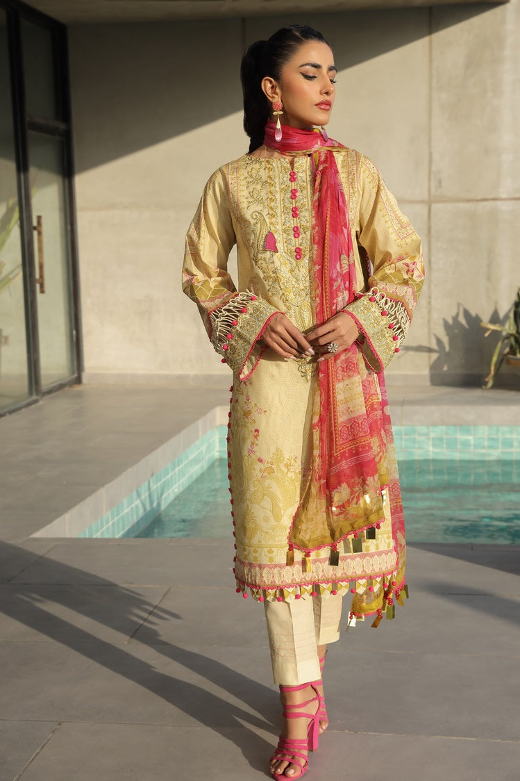 3-PC Unstitched Digital Printed Lawn Suit