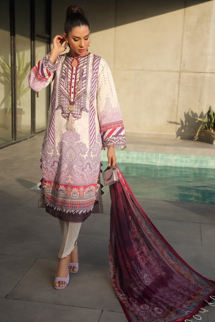 Shop 3-PC Unstitched Digital Printed Lawn Suit Online Now