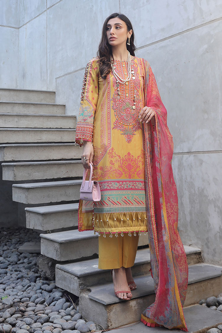 3-PC Unstitched Digital Printed Lawn Suit