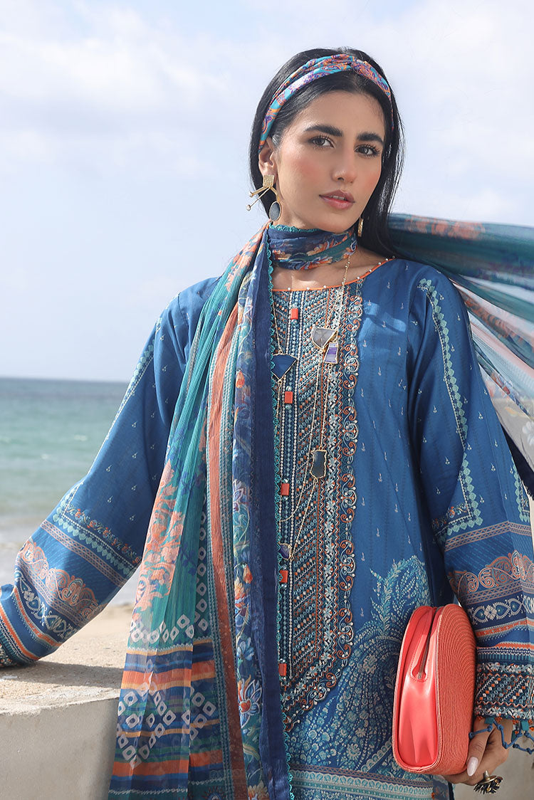 3-PC Unstitched Digital Printed Lawn Suit