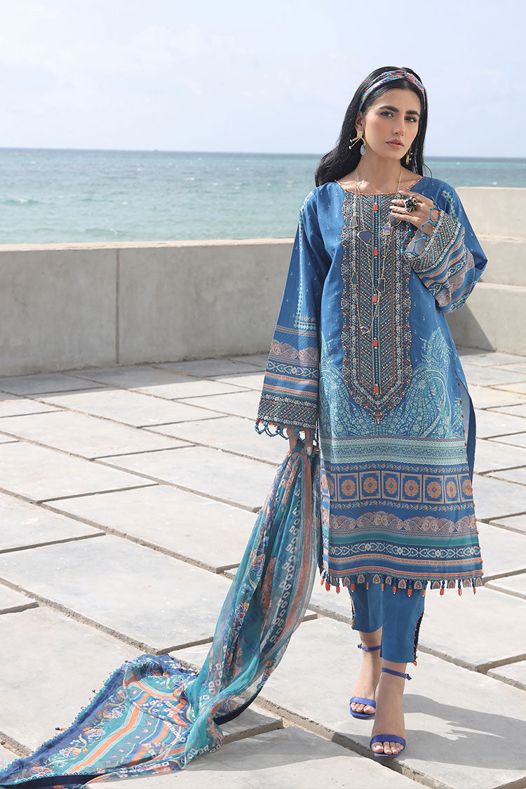 3-PC Unstitched Digital Printed Lawn Suit