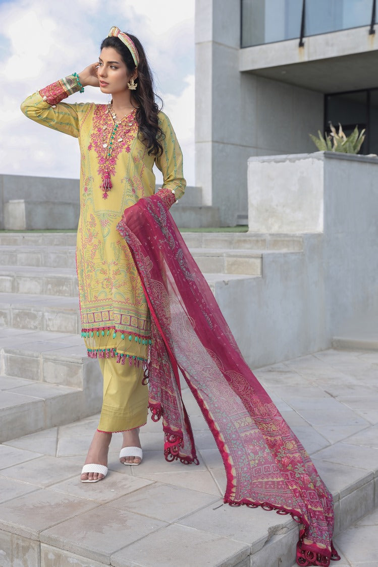 3-PC Unstitched Digital Printed Lawn Suit