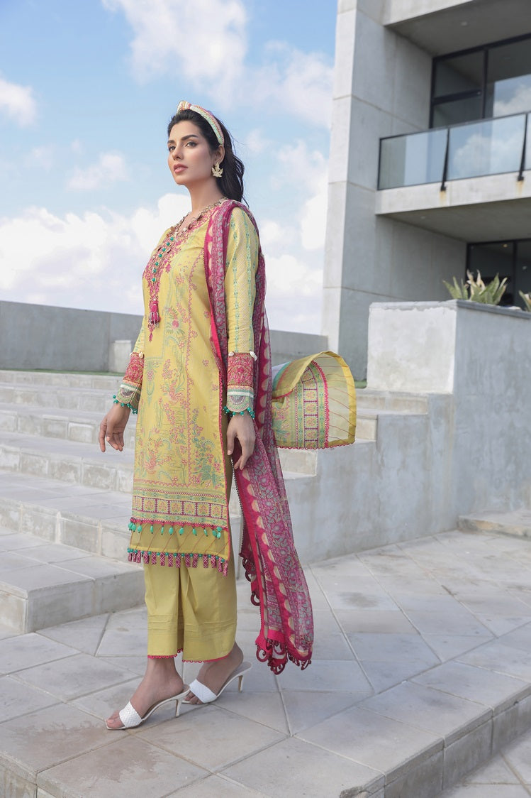 3-PC Unstitched Digital Printed Lawn Suit