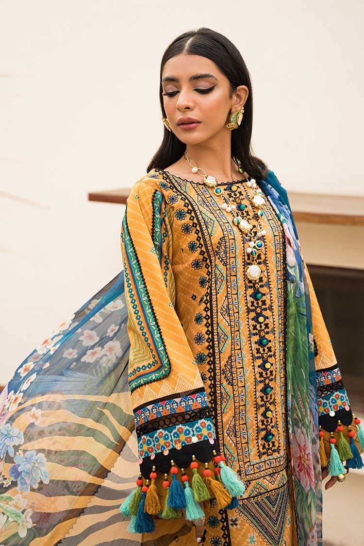 3-PC Unstitched Digital Printed Lawn Suit