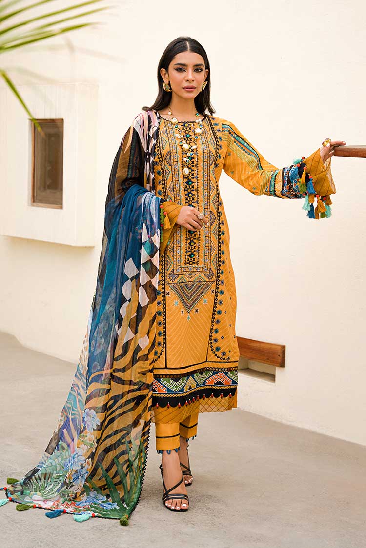 3-PC Unstitched Digital Printed Lawn Suit