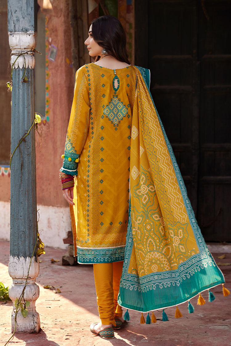 3-PC Unstitched Digital Printed Lawn Suit