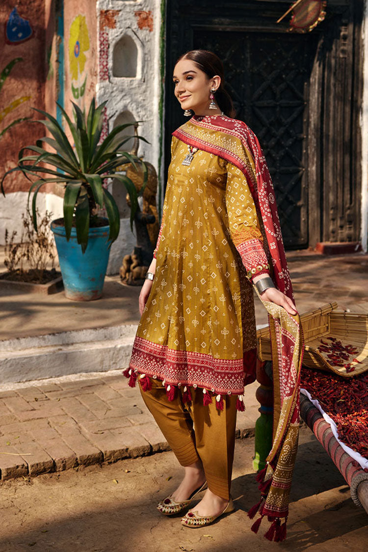 3-PC Unstitched Digital Printed Lawn Suit