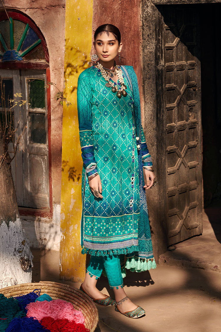 3-PC Unstitched Digital Printed Lawn Suit