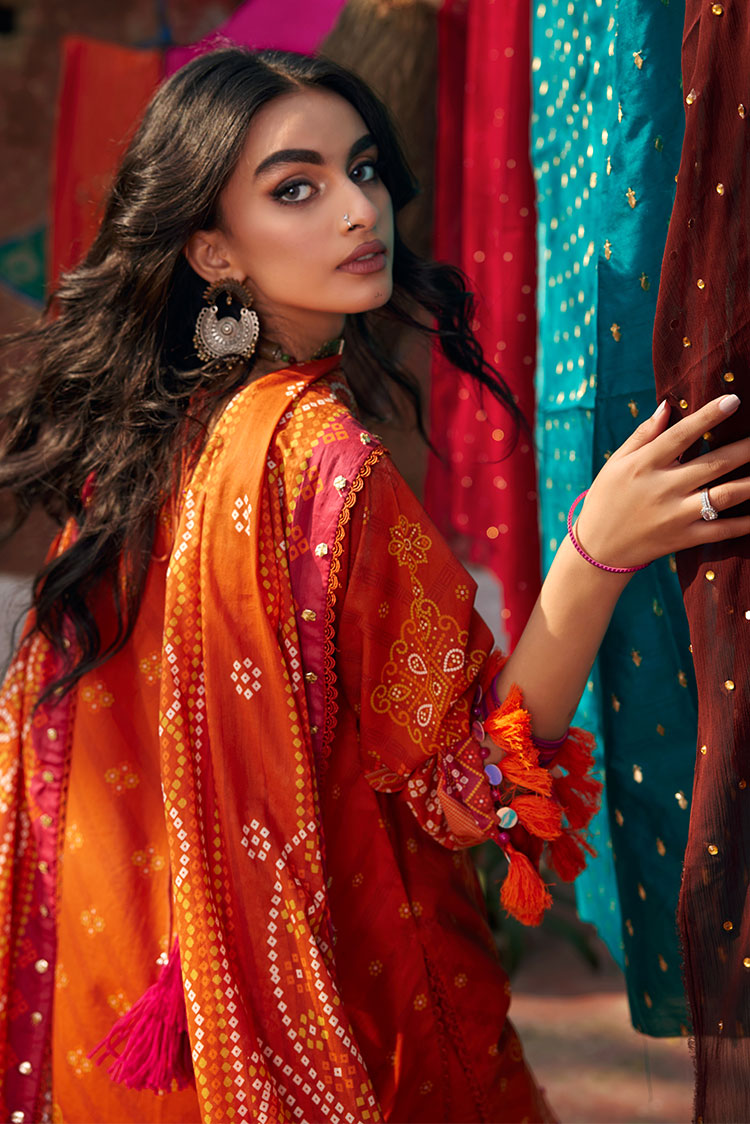 3-PC Unstitched Digital Printed Lawn Suit | Unstitched