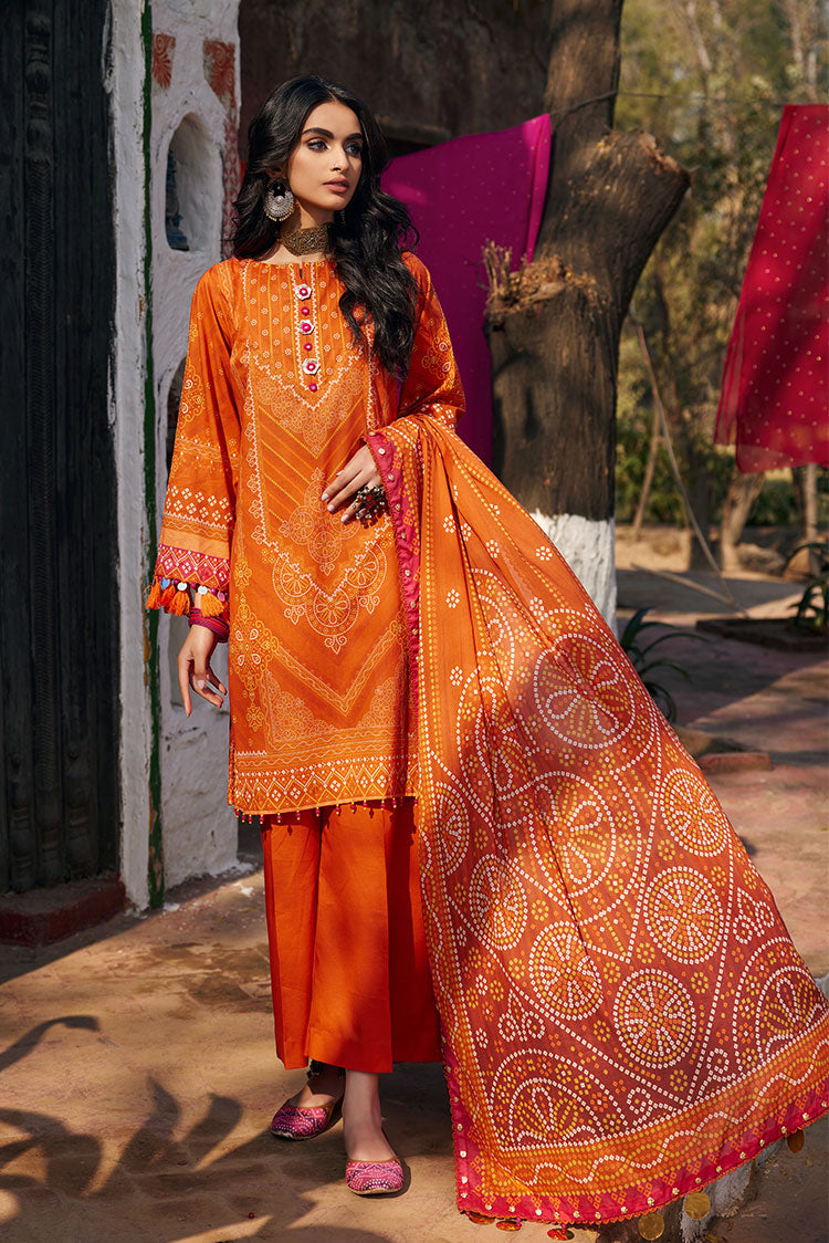 Shop 3-PC Unstitched Digital Printed Lawn Suit Online Now