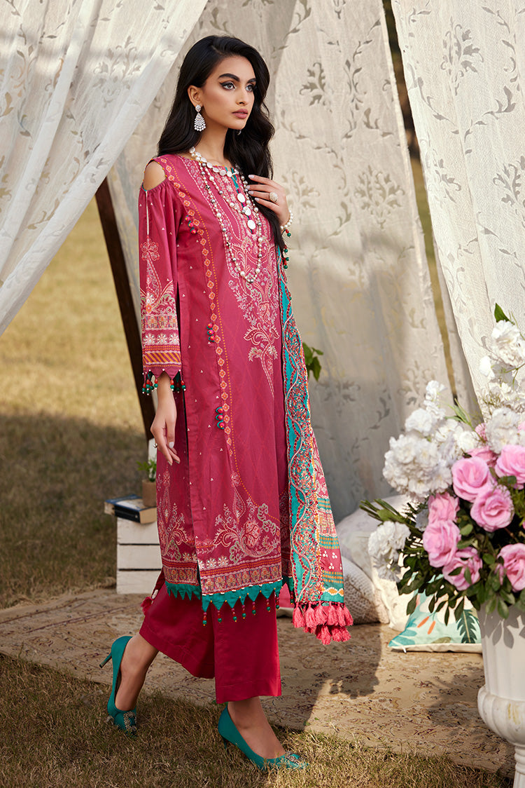 3-PC Unstitched Digital Printed Lawn Suit