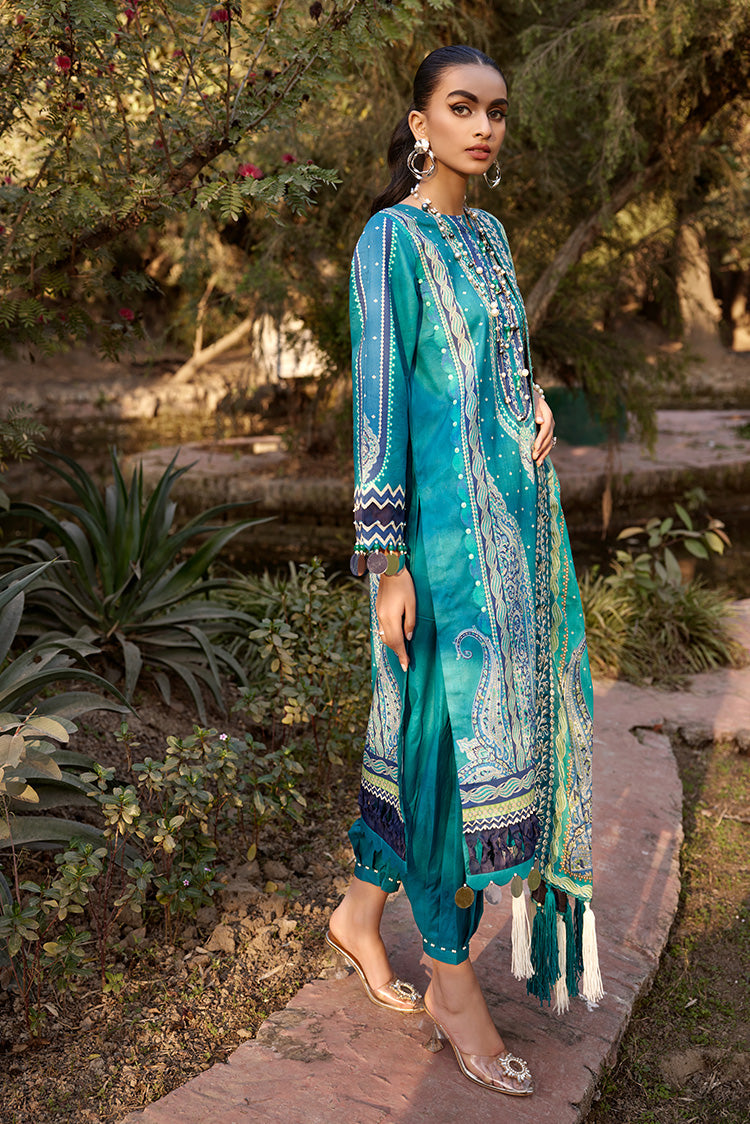 3-PC Unstitched Digital Printed Lawn Suit