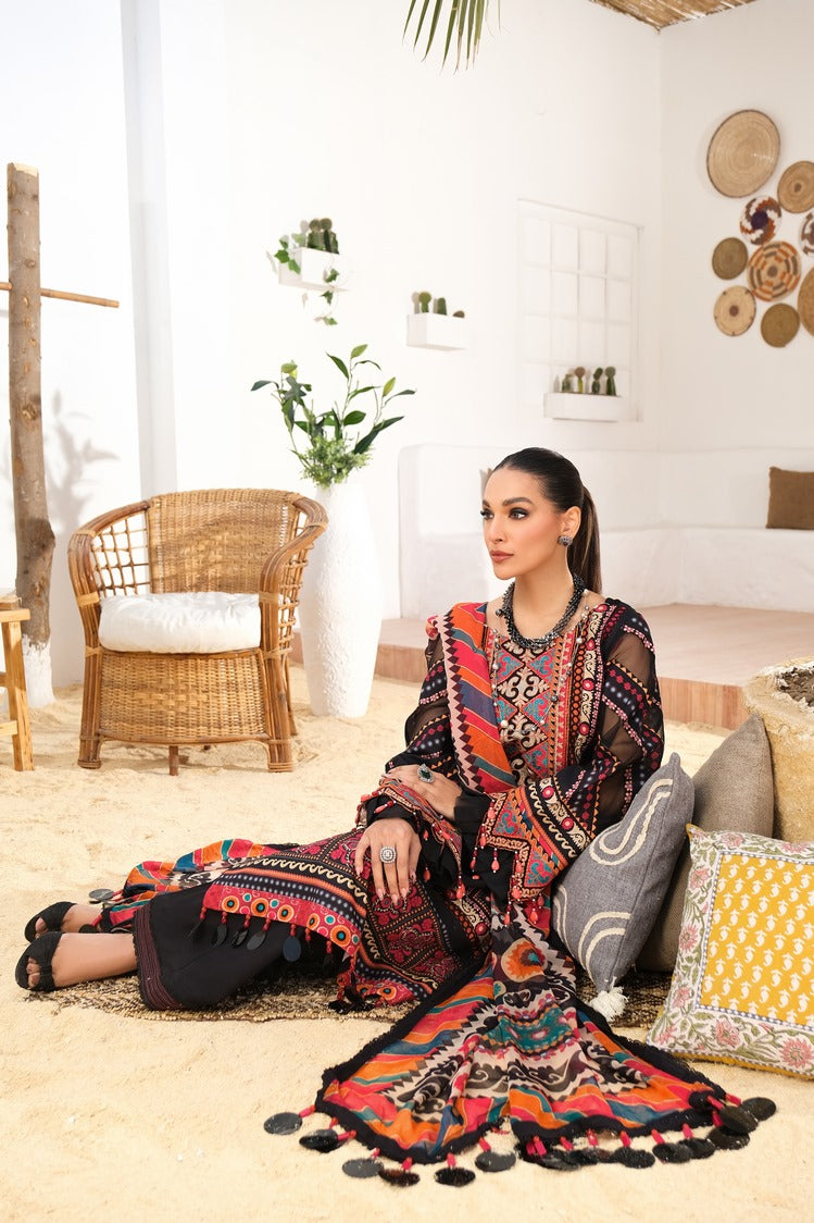 3-PC Unstitched Digital Printed Lawn Suit