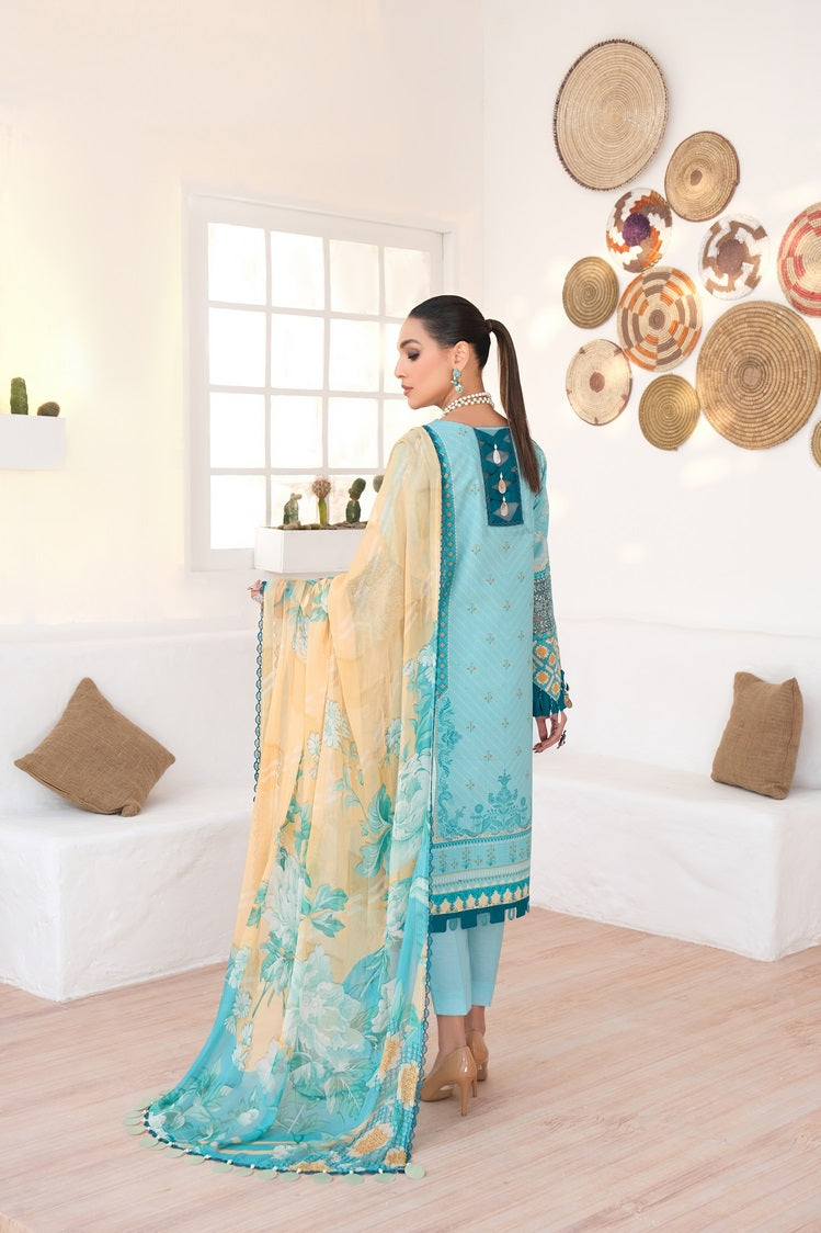 3-PC Unstitched Digital Printed Lawn Suit