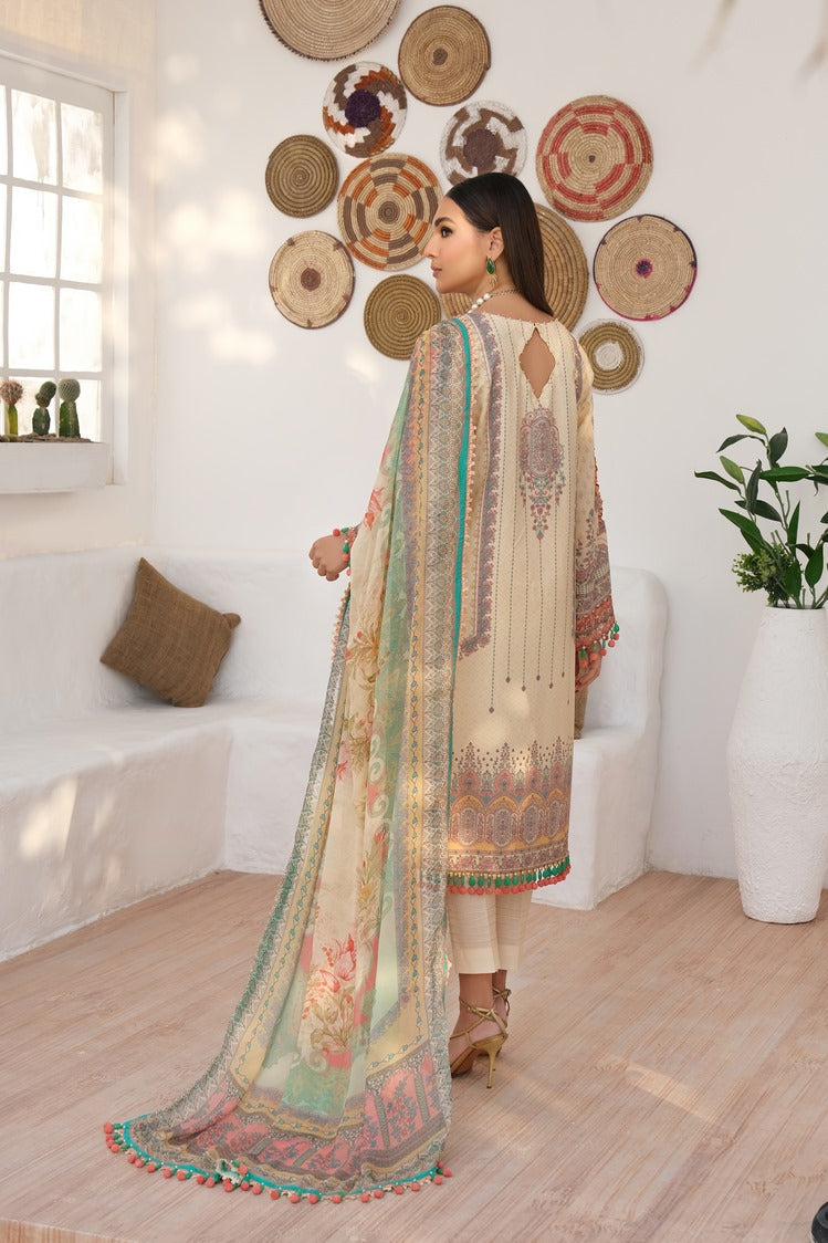 3-PC Unstitched Digital Printed Lawn Suit